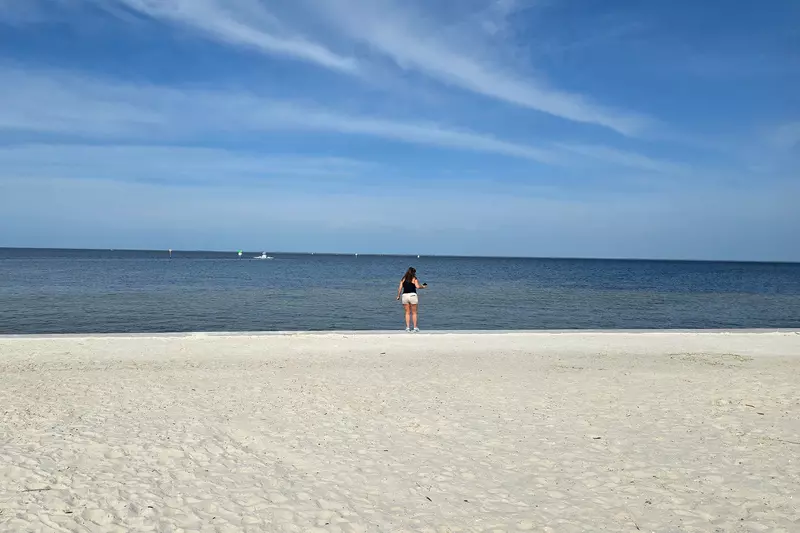 person on beach