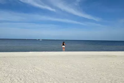 person on beach