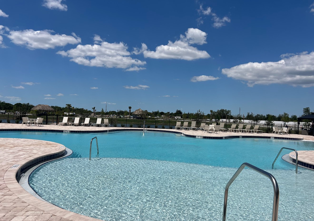 pool at luxury rv resort in florida